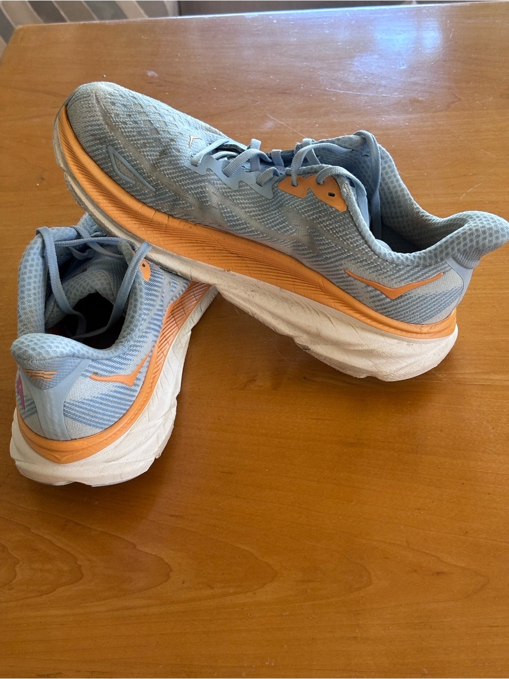 HOKA AIRY BLUE/ICE WATER CLIFTON 9 1127896 ABIW WOMENS SIZE 10
